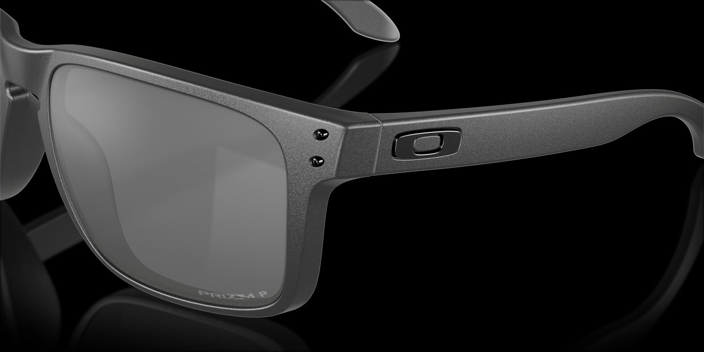 Holbrook XL Steel w/ Prizm Black Polarized Injected