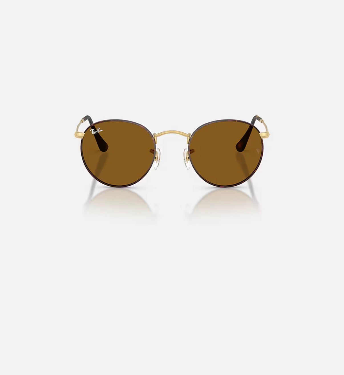 Round Metal Matte Havana on Matte Arista w/ Brown Metal