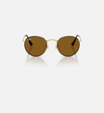 Round Metal Matte Havana on Matte Arista w/ Brown Metal