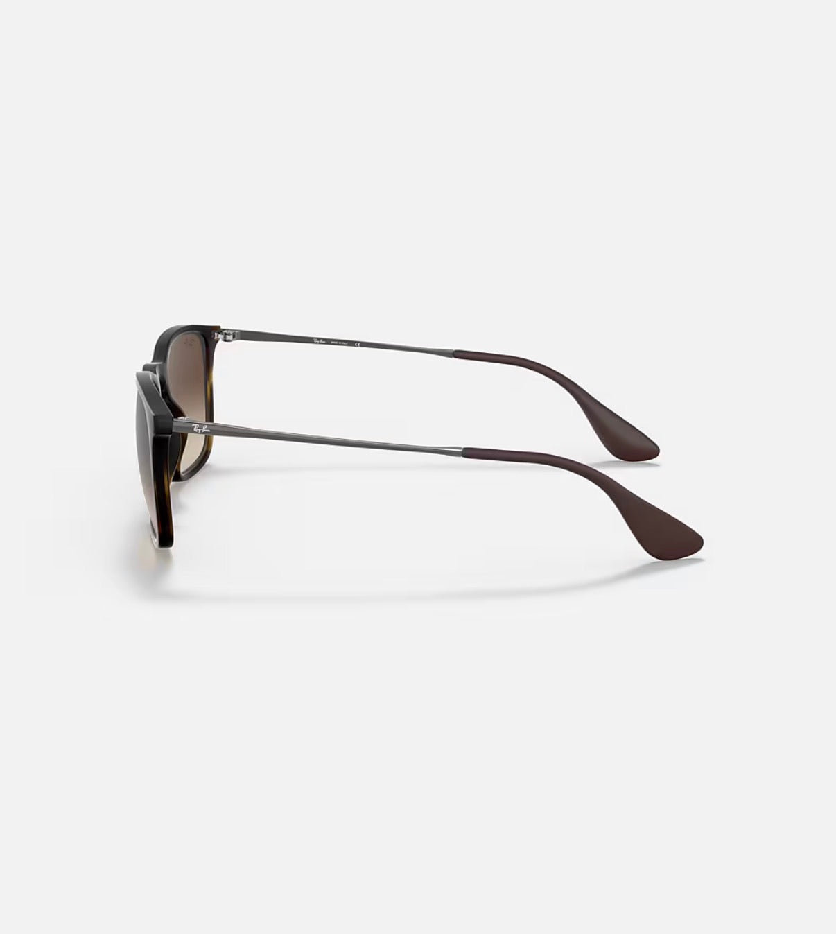 CHRIS RUBBER HAVANA w/ BROWN GRADIENT DARK BROWN INJECTED MAN SUNGLASS 0RB4187 856/13