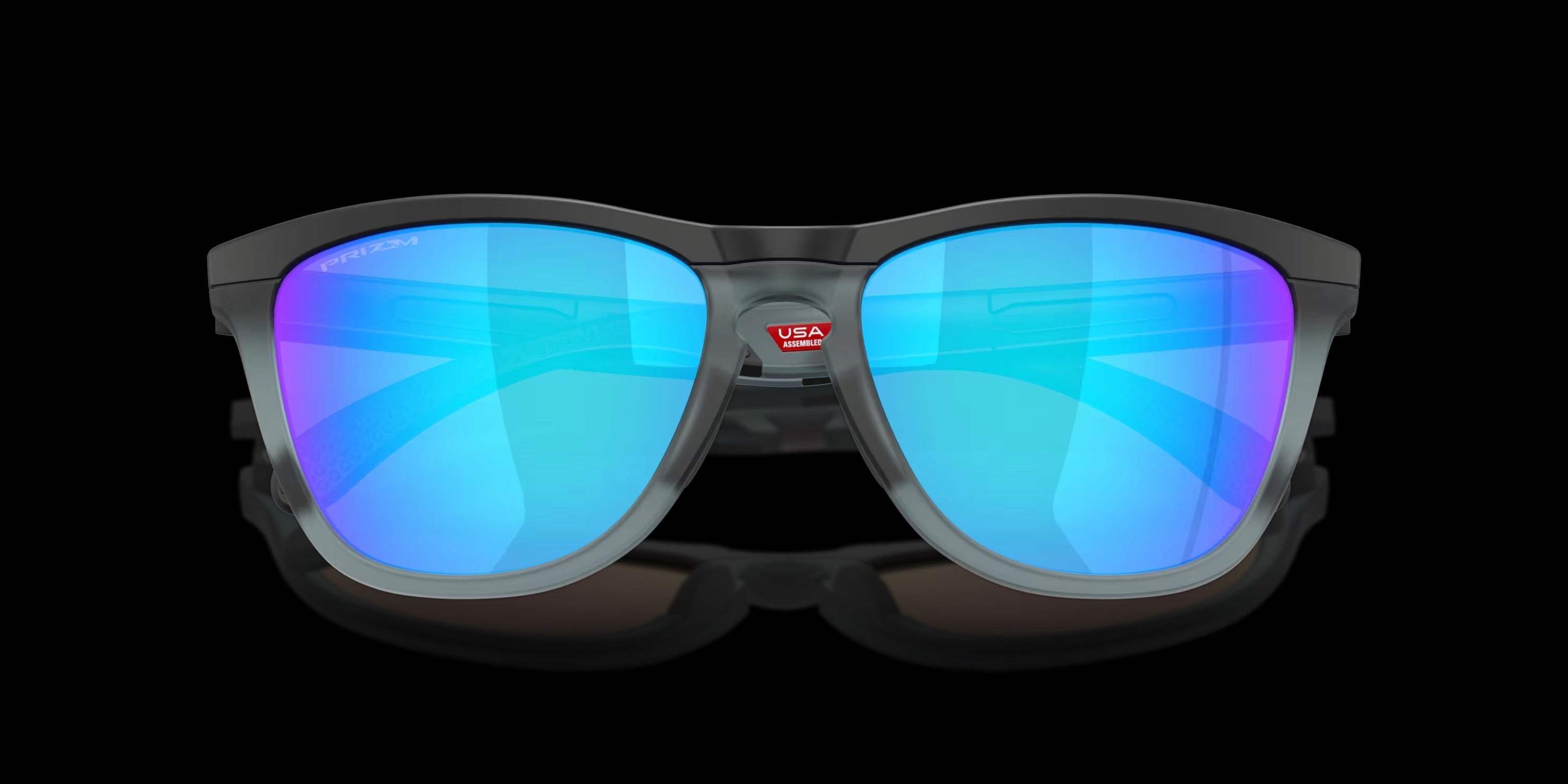 FROGSKINS RANGE MATTE BLACK w/ PRIZM SAPPHIRE INJECTED MAN SUNGLASS 0OO9284 928419