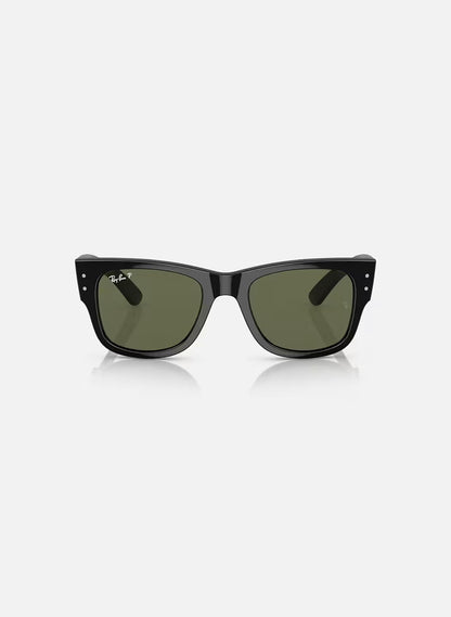 Mega Wayfarer Black w/ Green Polar Propionate
