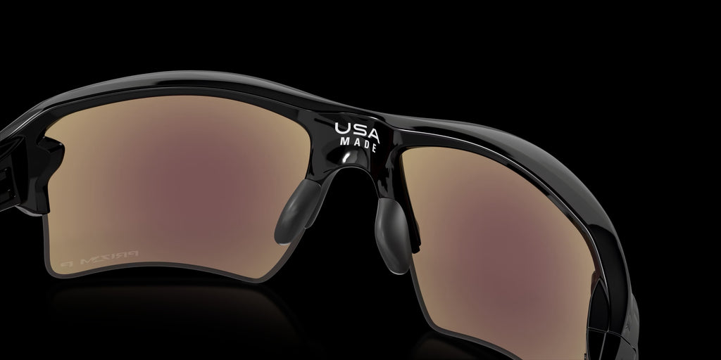 FLAK 2.0 XL POLISHED BLACK w/ PRIZM SAPPHR IRID POLAR INJECTED MAN SUNGLASS 0OO9188 9188F7