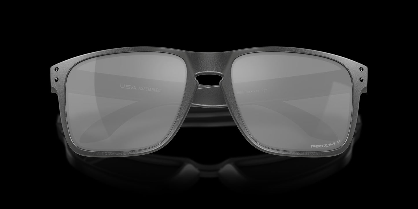 Holbrook XL Steel w/ Prizm Black Polarized Injected