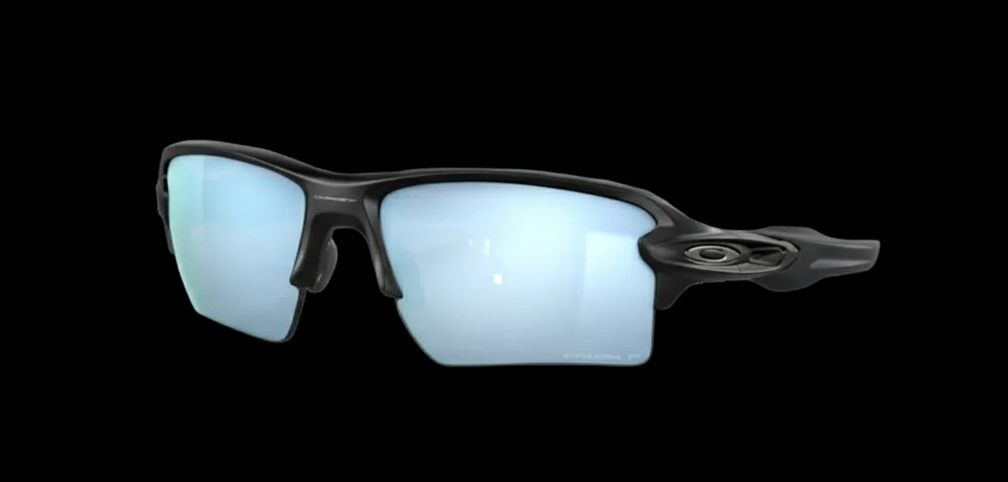 FLAK 2.0 XL MATTE BLACK w/ PRIZM DEEP H2O POLARIZED INJECTED MAN SUNGLASS 0OO9188 918858