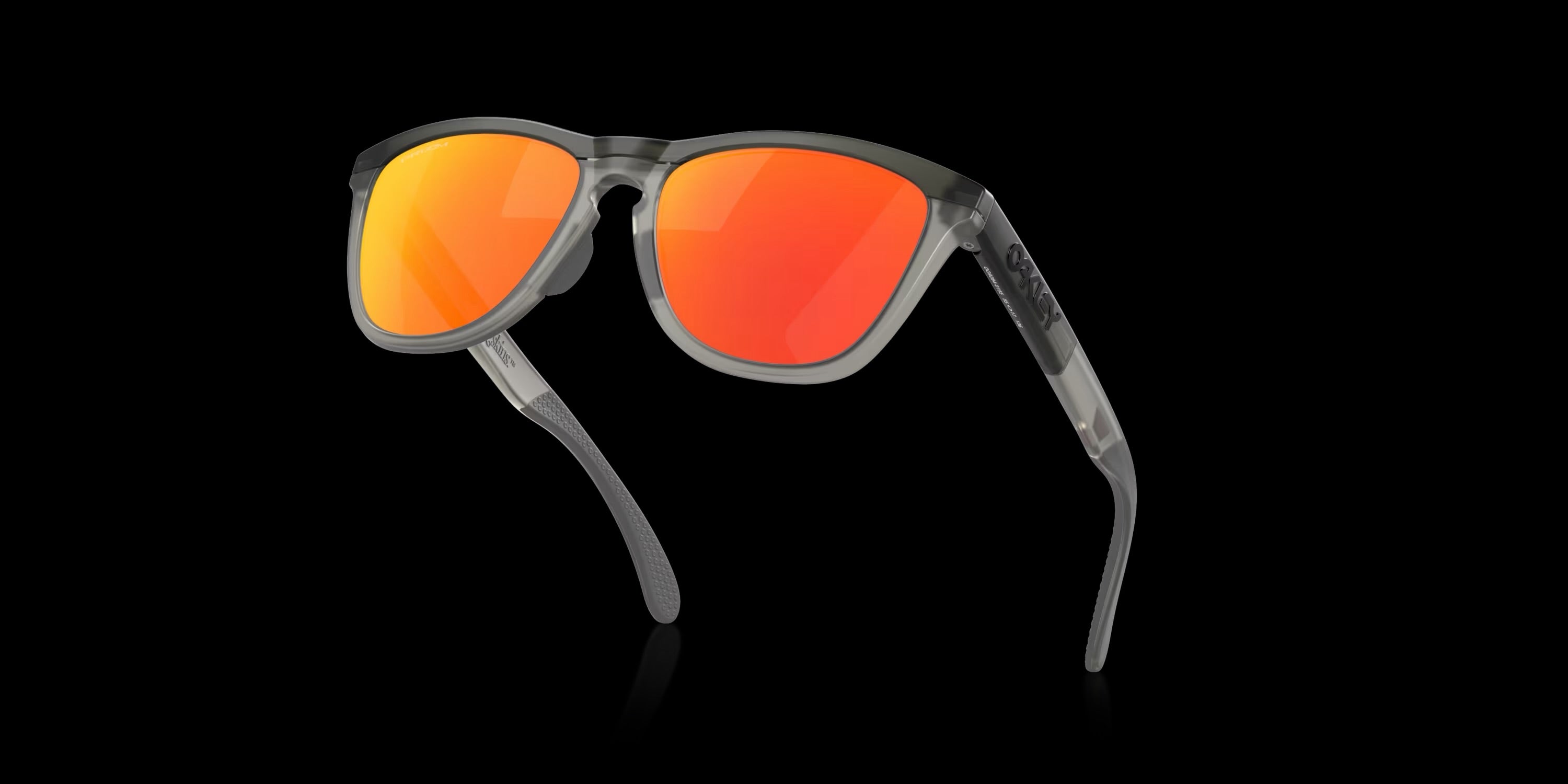 FROGSKINS RANGE MATTE GREY SMOKE/GREY INK w/ PRIZM RUBY INJECTED MAN SUNGLASS 0OO9284 928401 S55