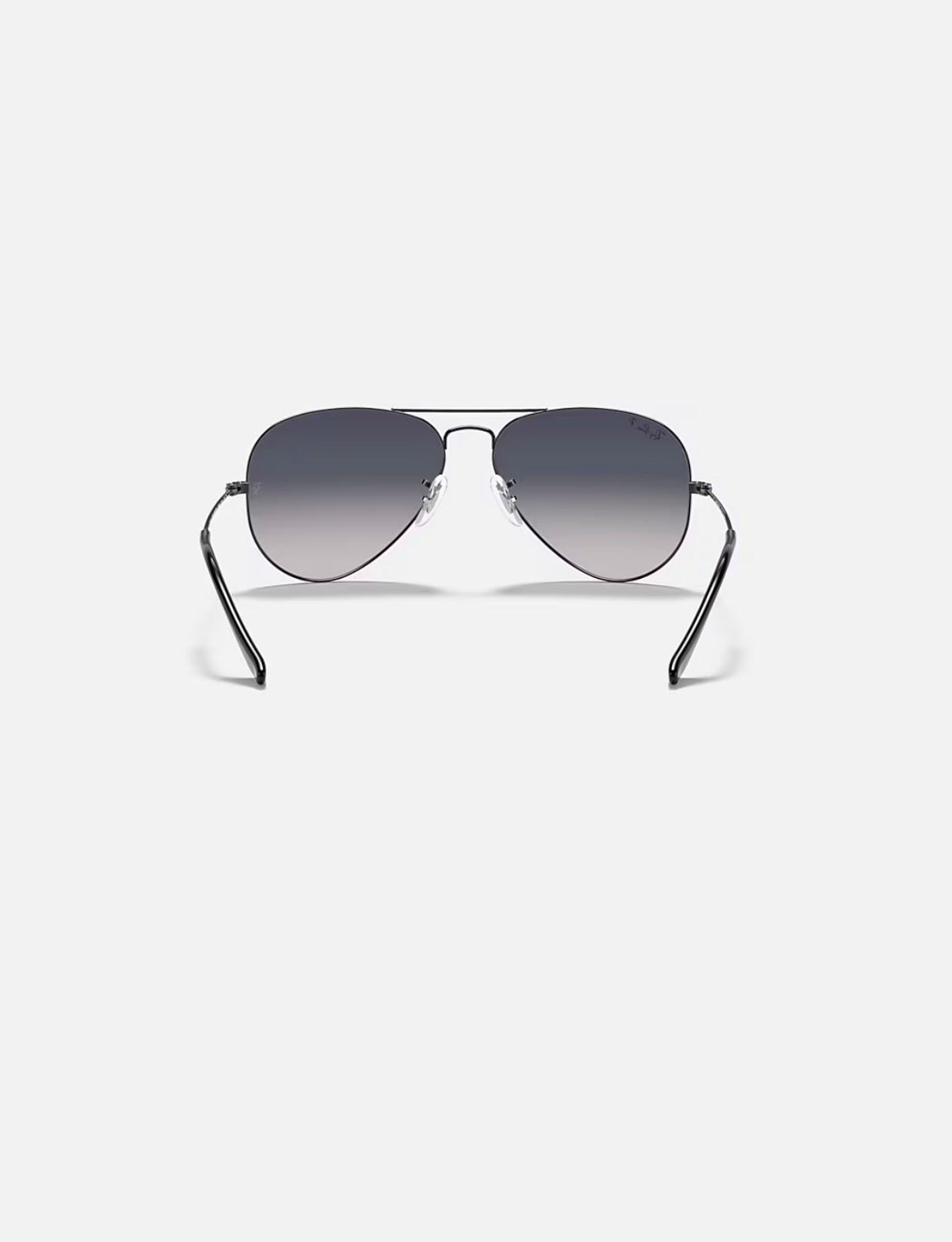 Aviator Large Metal Gunmetal w/ Blue Gradient Grey Polar
