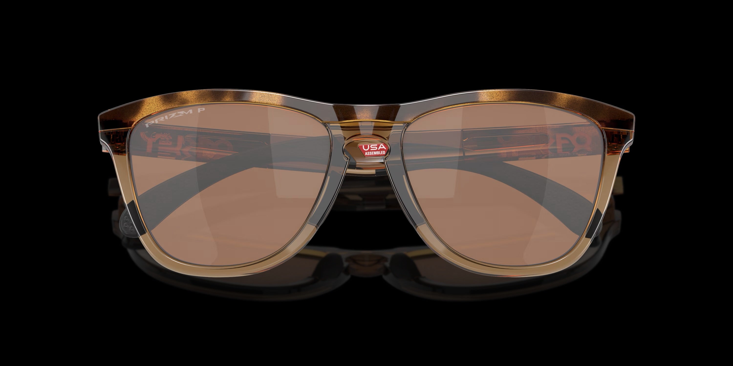 FROGSKINS RANGE BROWN TORT/ BROWN SMOKE w/ PRIZM TUNGSTEN POLAR INJECTED MAN SUNGLASS 0OO9284 928407