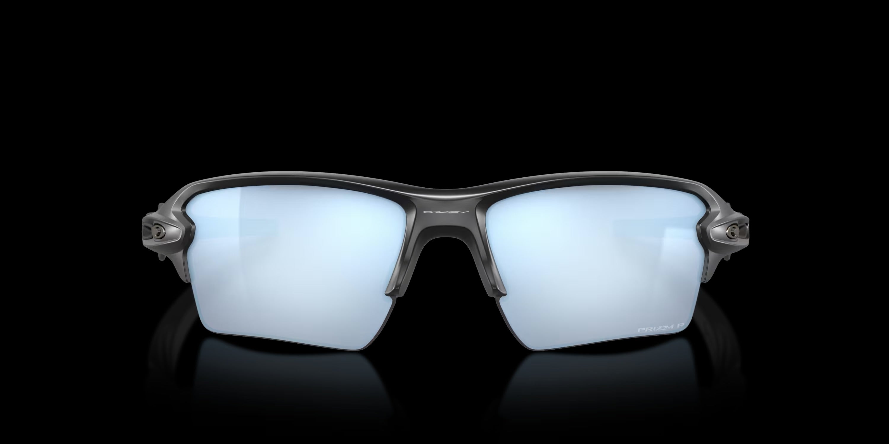 FLAK 2.0 XL MATTE BLACK w/ PRIZM DEEP H2O POLARIZED INJECTED MAN SUNGLASS 0OO9188 918858