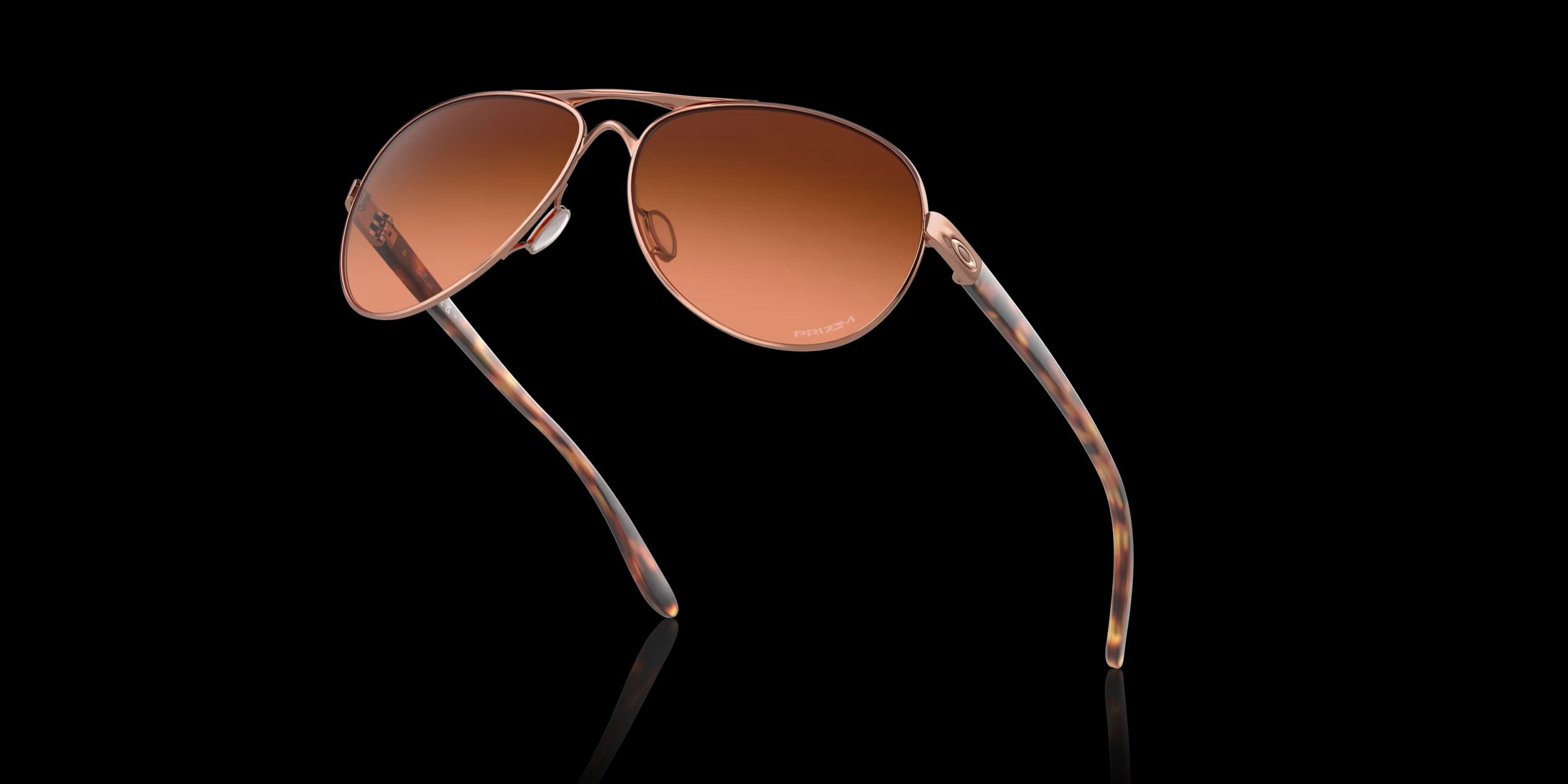 FEEDBACK ROSE GOLD w/ PRIZM BROWN GRADIENT METAL WOMAN SUNGLASS 0OO4079 407946