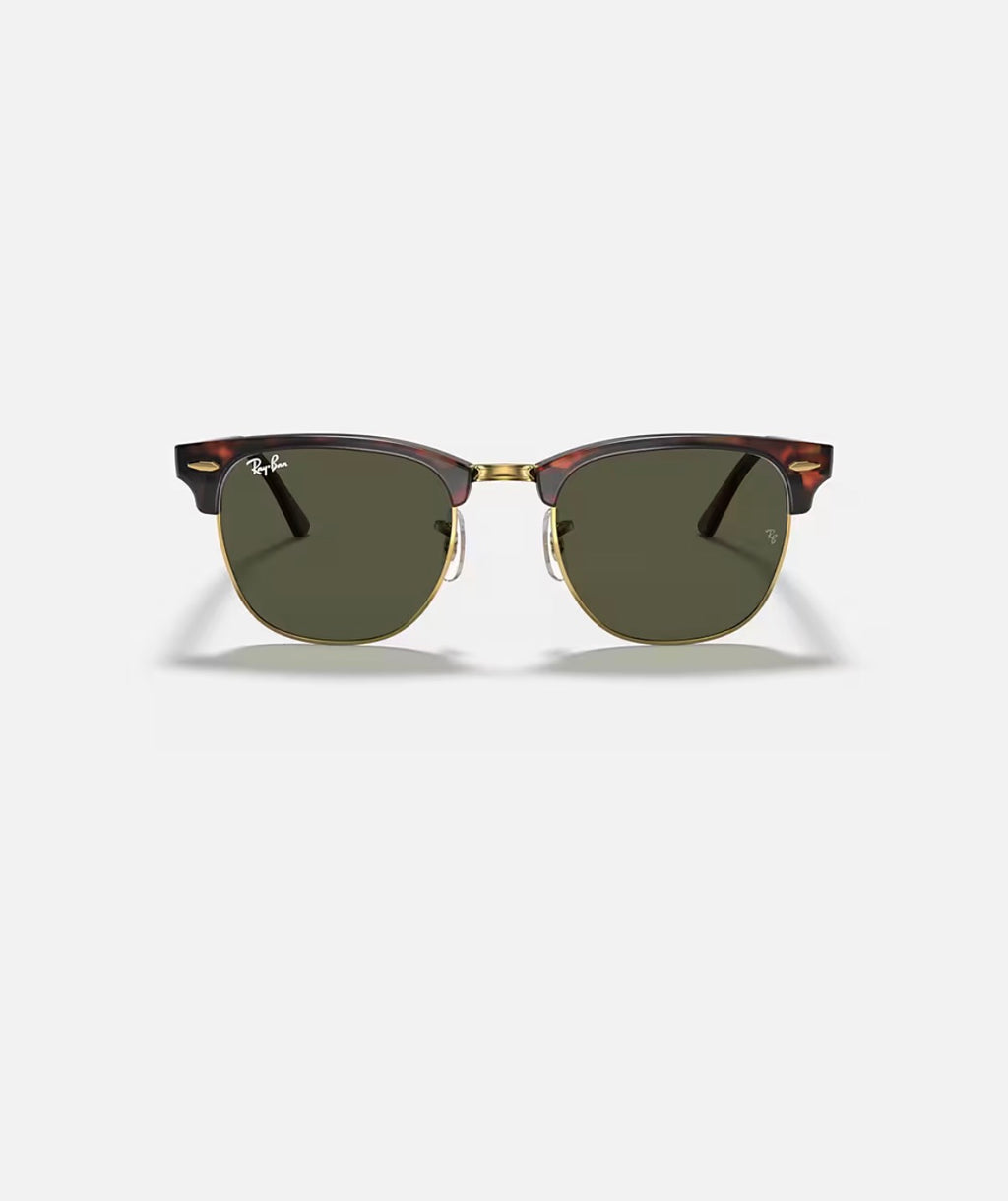 CLUBMASTER MOCK TORTOISE ON ARISTA w/ G-15 GREEN ACETATE MAN SUNGLASS 0RB3016 W0366