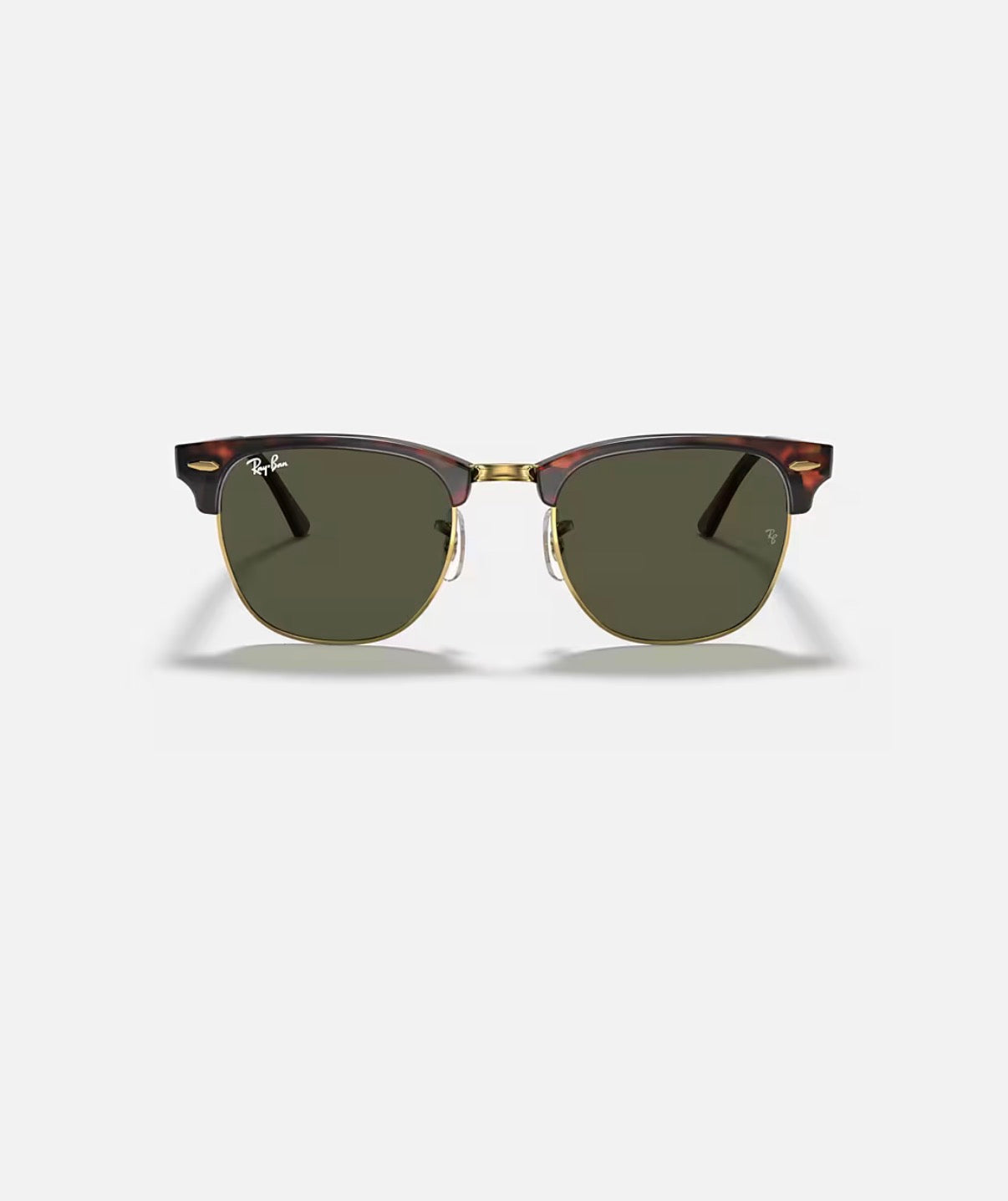 CLUBMASTER MOCK TORTOISE ON ARISTA w/ G-15 GREEN ACETATE MAN SUNGLASS 0RB3016 W0366