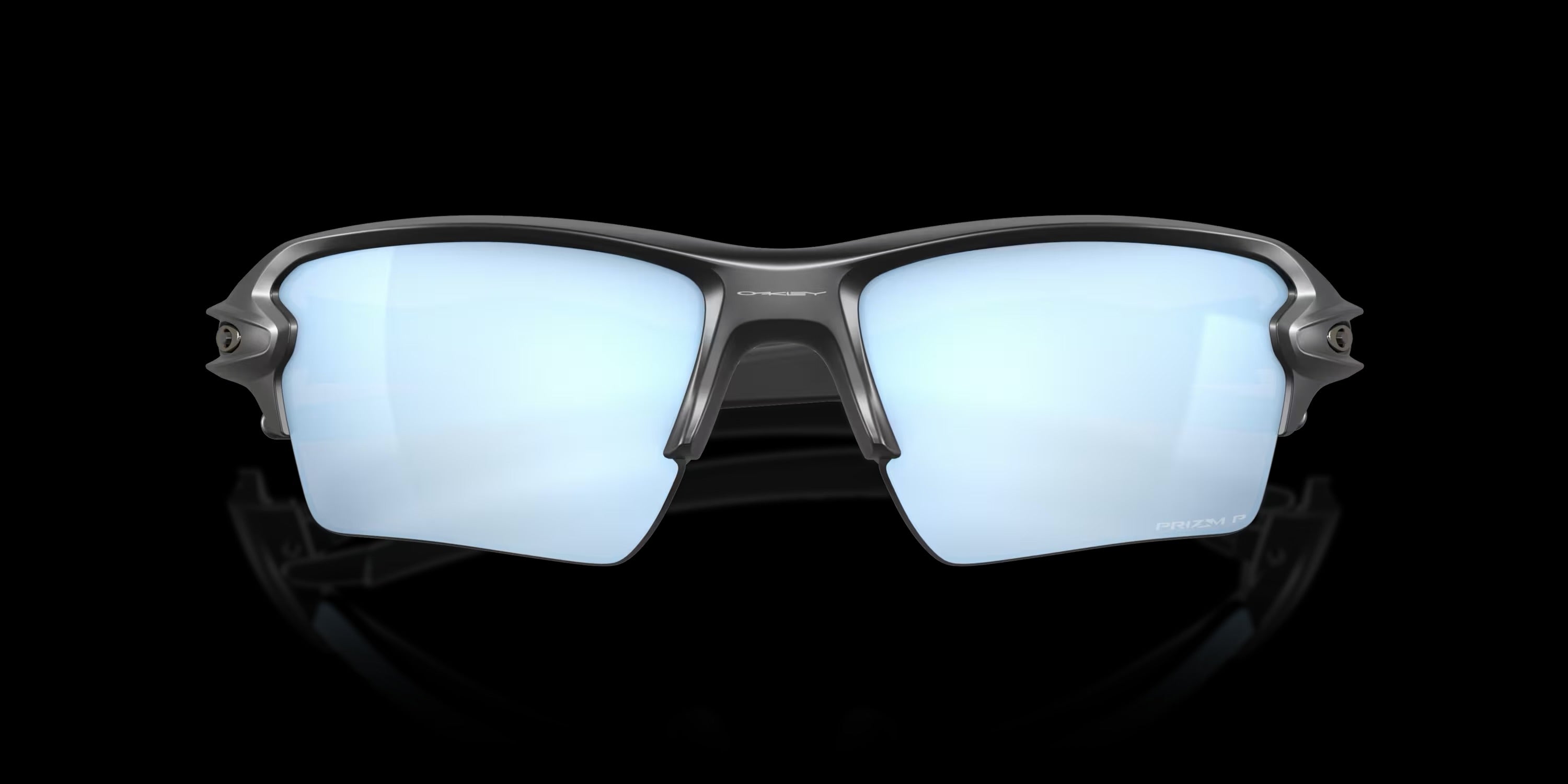 FLAK 2.0 XL MATTE BLACK w/ PRIZM DEEP H2O POLARIZED INJECTED MAN SUNGLASS 0OO9188 918858