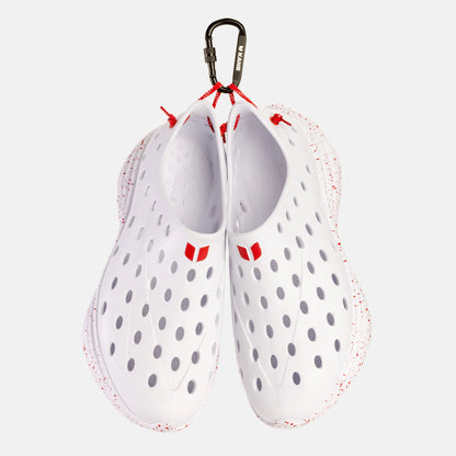REVIVE ALL WHITE RED SPECKLE