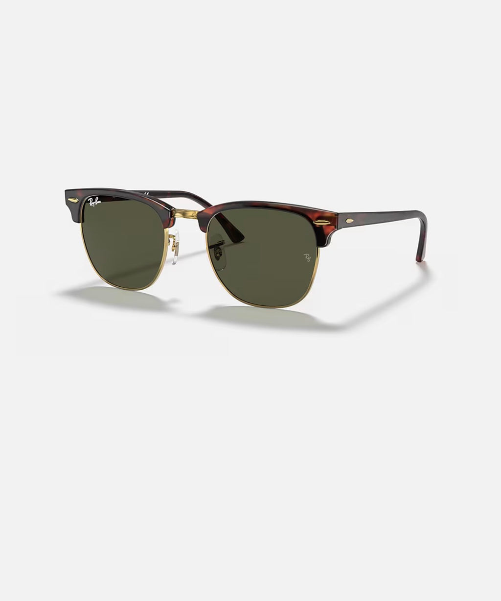 CLUBMASTER MOCK TORTOISE ON ARISTA w/ G-15 GREEN ACETATE MAN SUNGLASS 0RB3016 W0366