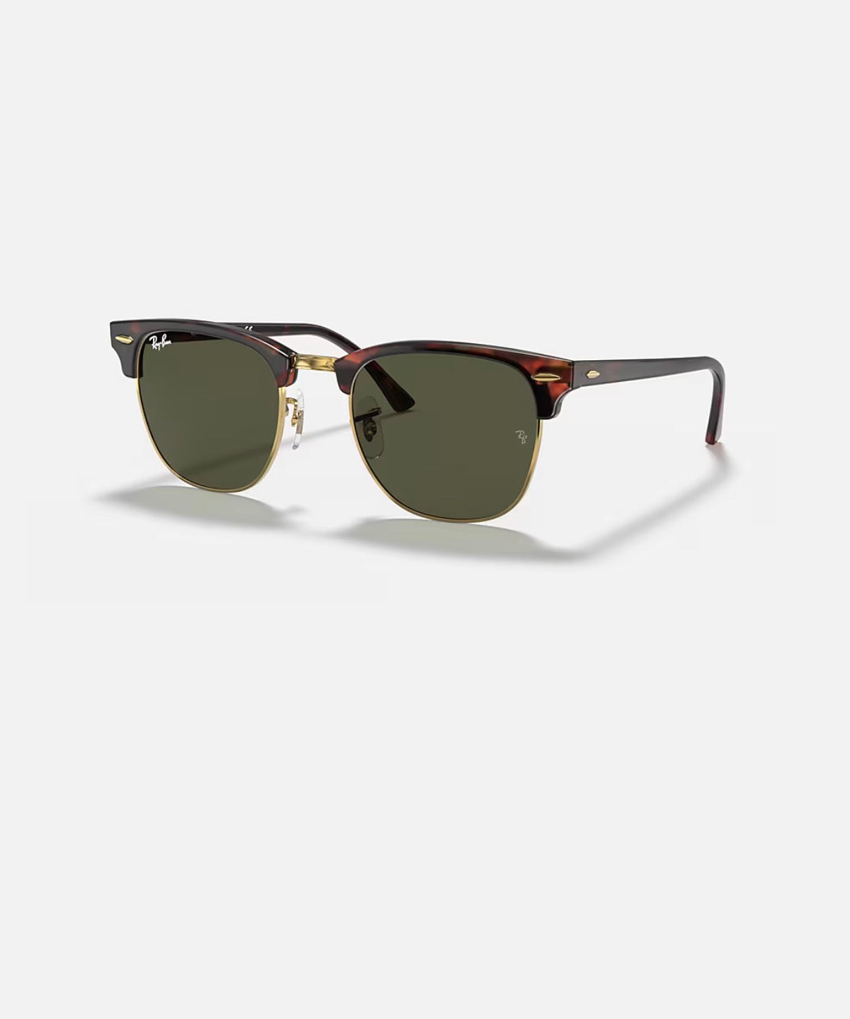 CLUBMASTER MOCK TORTOISE ON ARISTA w/ G-15 GREEN ACETATE MAN SUNGLASS 0RB3016 W0366