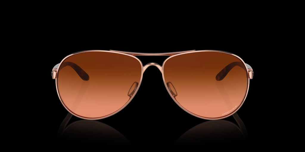 FEEDBACK ROSE GOLD w/ PRIZM BROWN GRADIENT METAL WOMAN SUNGLASS 0OO4079 407946