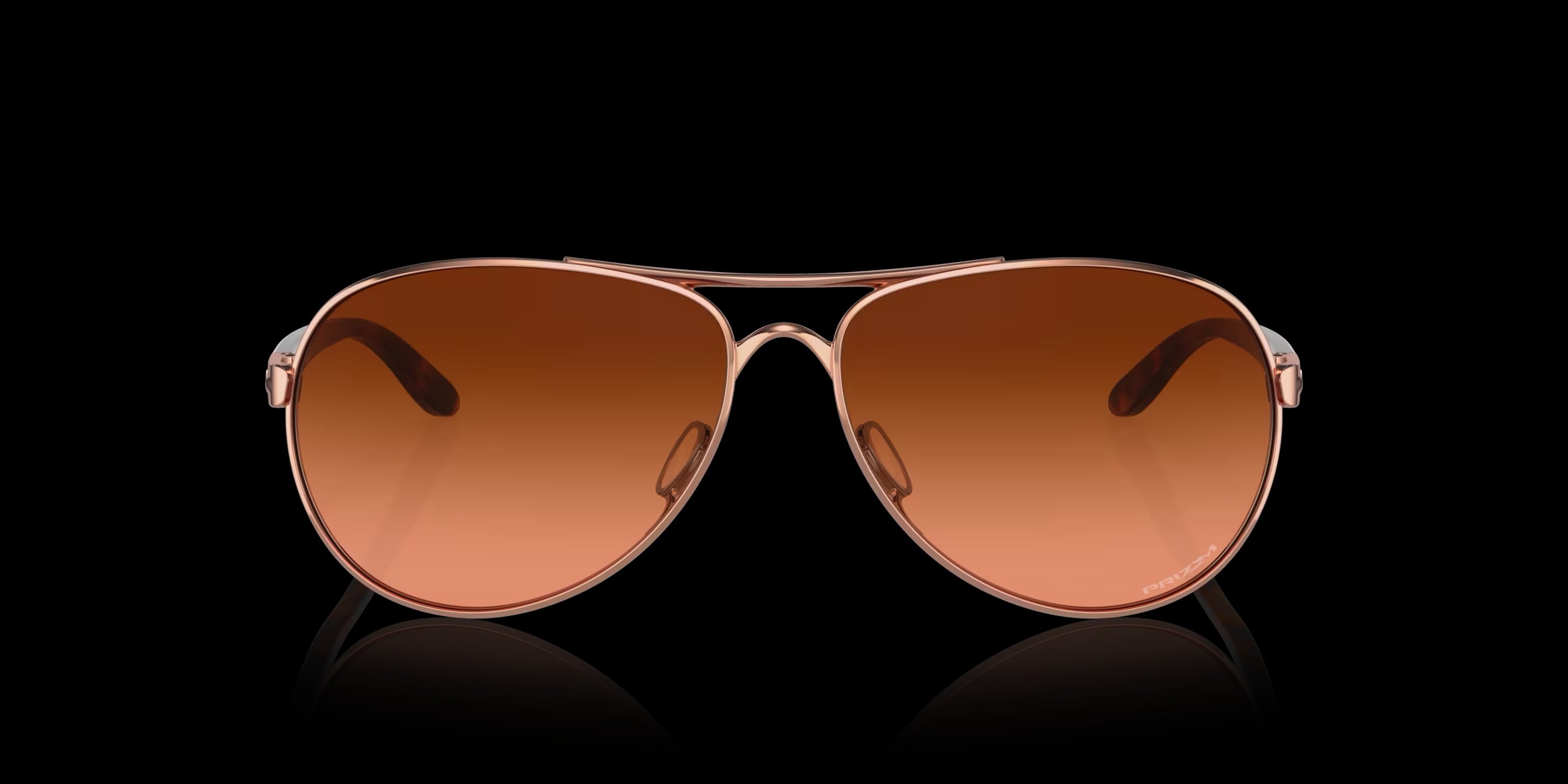 FEEDBACK ROSE GOLD w/ PRIZM BROWN GRADIENT METAL WOMAN SUNGLASS 0OO4079 407946