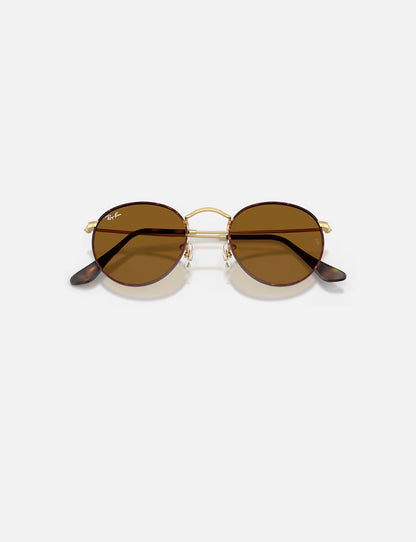 Round Metal Matte Havana on Matte Arista w/ Brown Metal
