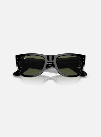 Mega Wayfarer Black w/ Green Polar Propionate