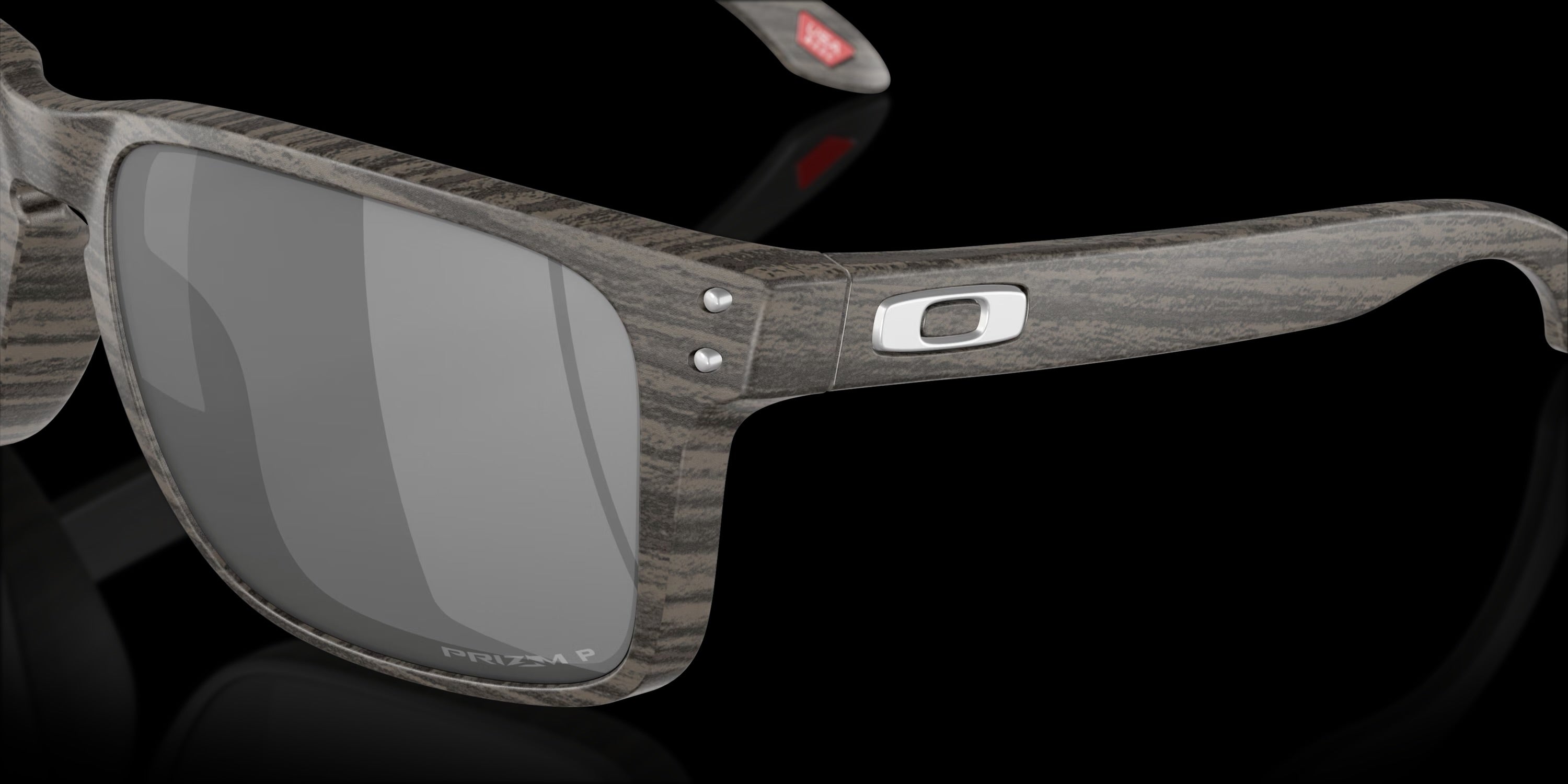 HOLBROOK XL WOODGRAIN w/ PRIZM BLACK POLARIZED INJECTED MAN SUNGLASS 0OO9417 941734