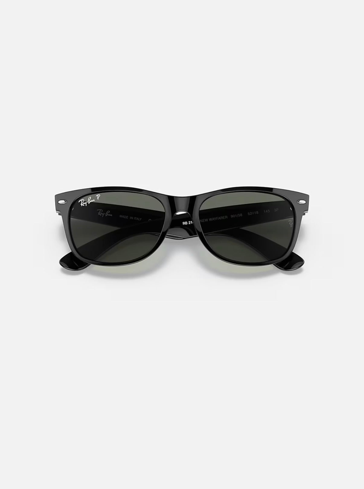 New Wayfarer Black w/ Polar Green Nylon