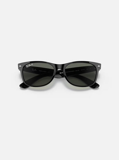 New Wayfarer Black w/ Polar Green Nylon
