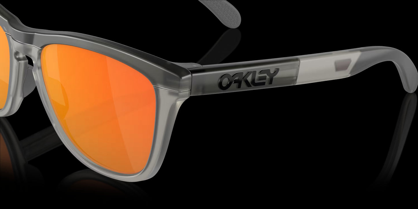 Frogskins Range Matte Grey Smoke/Grey Ink w/ Prizm Ruby Injected