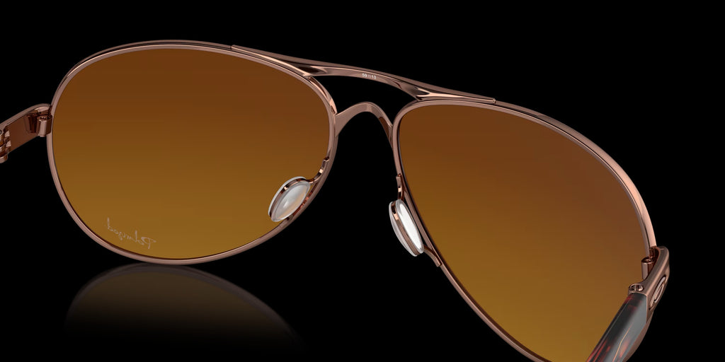 FEEDBACK ROSE GOLD w/ BROWN GRADIENT POLAR METAL WOMAN SUNGLASS 0OO4079 407914