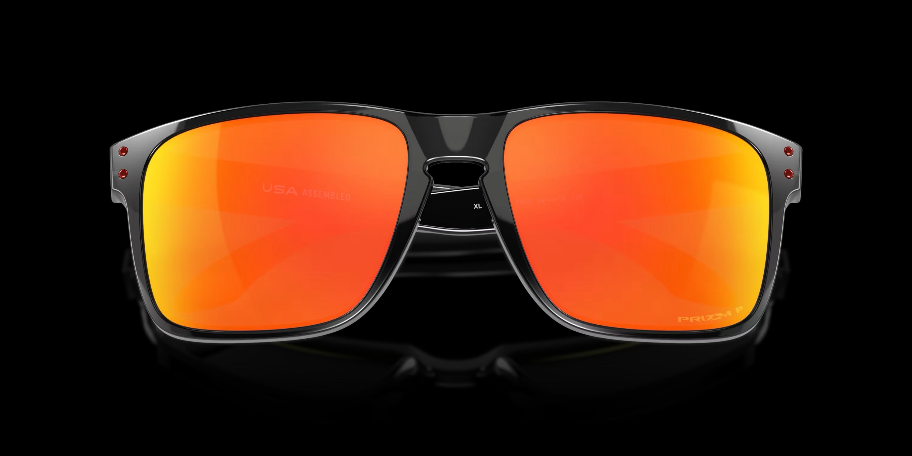 HOLBROOK XL BLACK INK w/ PRIZM RUBY POLARIZED INJECTED MAN SUNGLASS 0OO9417 941708