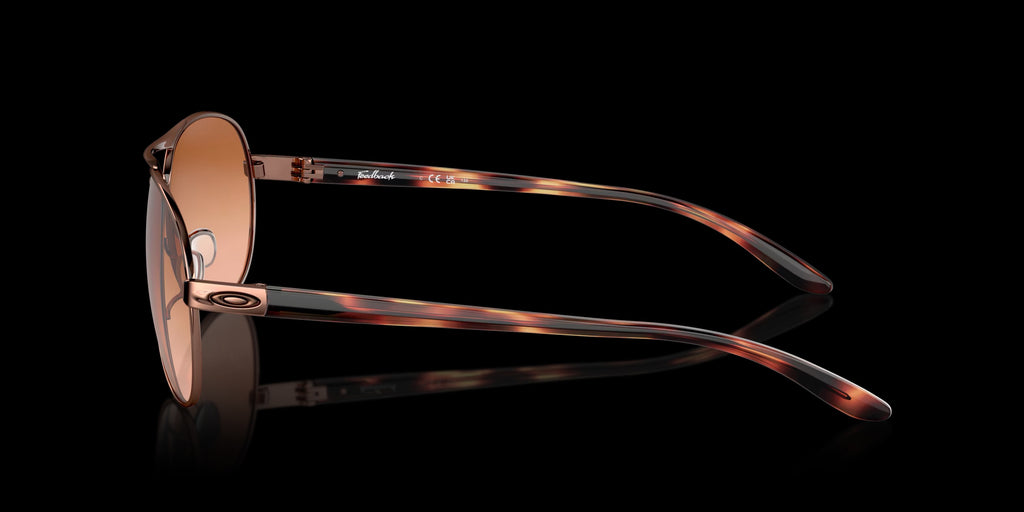 FEEDBACK ROSE GOLD w/ VR50 BROWN GRADIENT METAL WOMAN SUNGLASS 0OO4079 407901