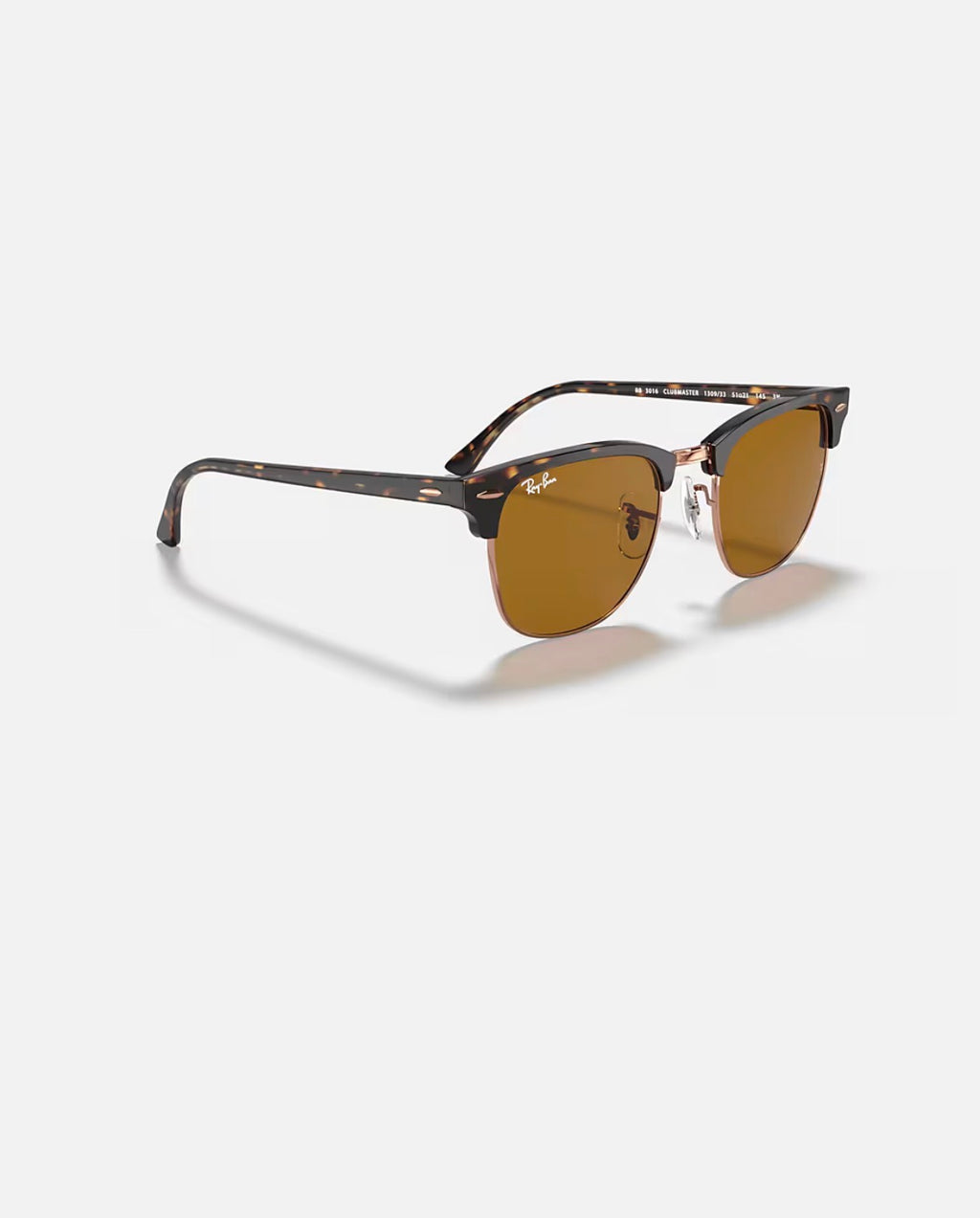 CLUBMASTER HAVANA w/ B-15 BROWN ACETATE MAN SUNGLASS 0RB3016 130933