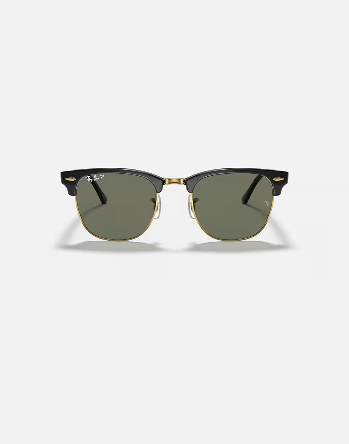 CLUBMASTER BLACK w/ G-15 GREEN ACETATE MAN SUNGLASS 0RB3016 901/58