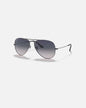 Aviator Large Metal Gunmetal w/ Blue Gradient Grey Polar