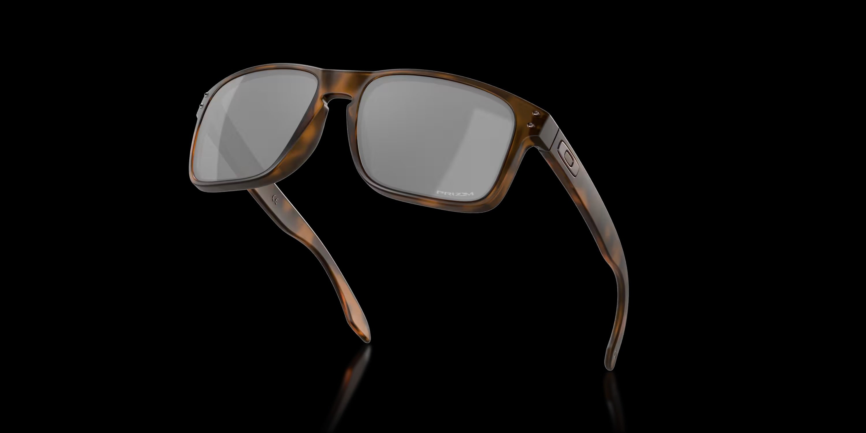 HOLBROOK MATTE BROWN TORTOISE w/ PRIZM BLACK INJECTED MAN SUNGLASS 0OO9102 9102F4