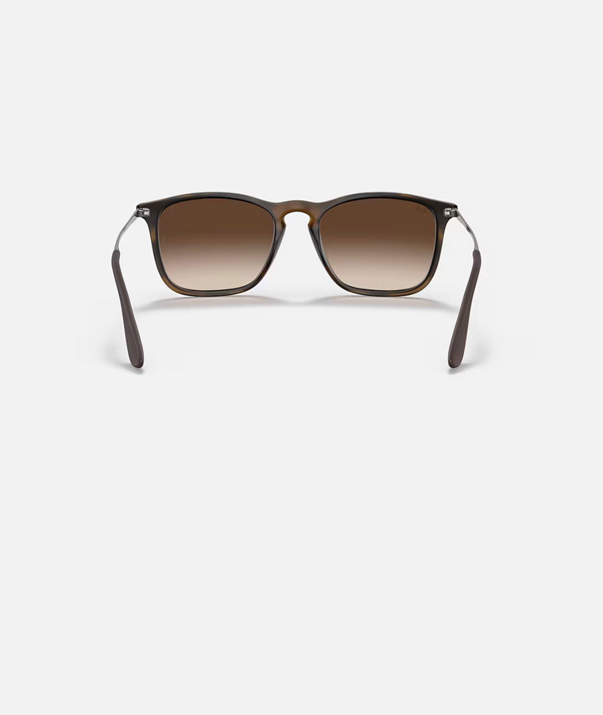 CHRIS RUBBER HAVANA w/ BROWN GRADIENT DARK BROWN INJECTED MAN SUNGLASS 0RB4187 856/13