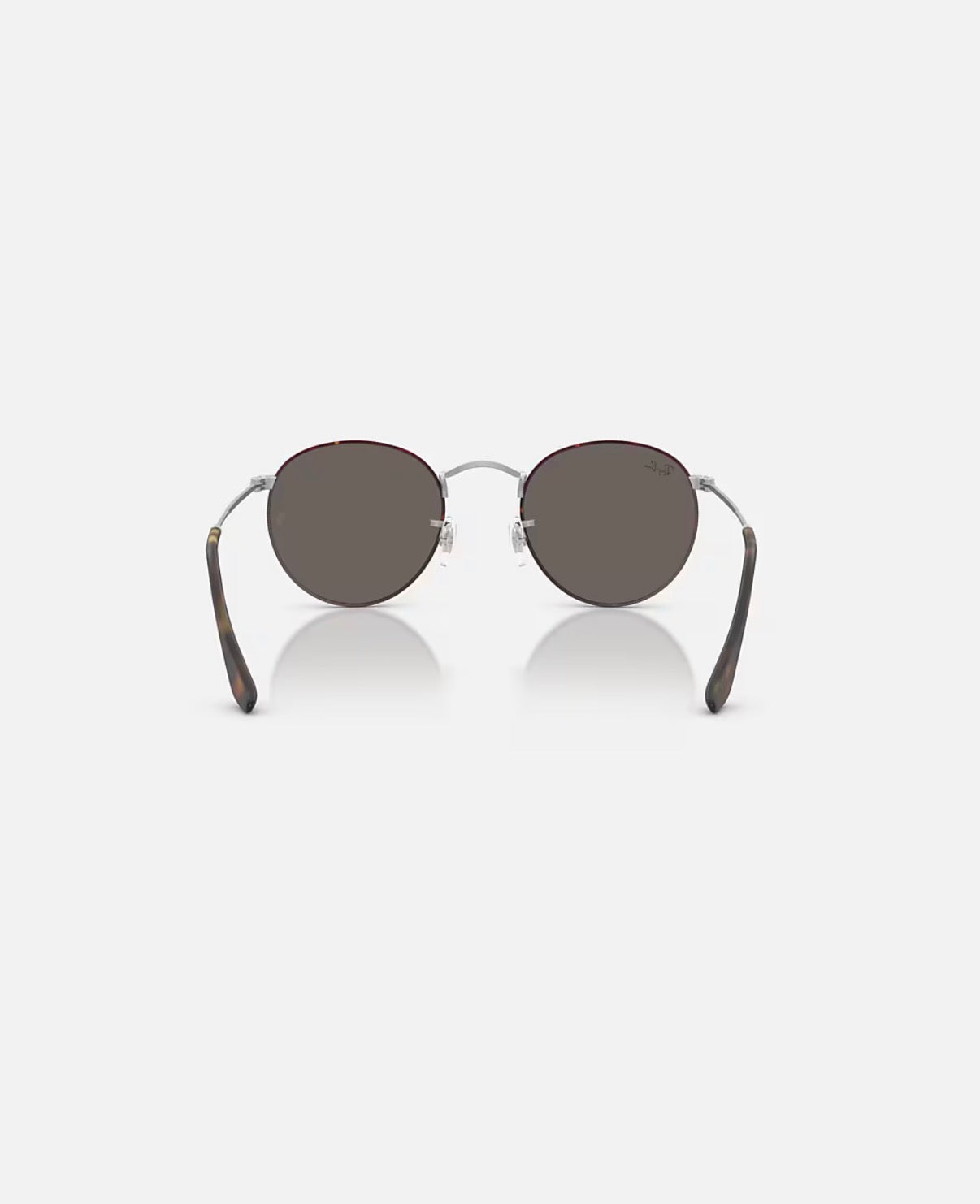 Round Metal Matte Havana on Matte Silver w/ Dark Grey Metal
