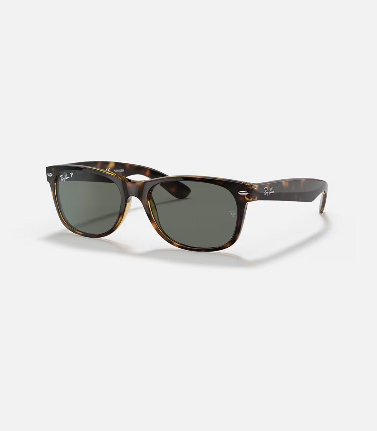 NEW WAYFARER TORTOISE w/ G-15 GREEN NYLON MAN SUNGLASS 0RB2132 902L