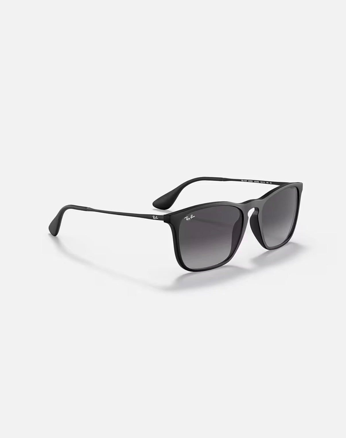 CHRIS RUBBER BLACK w/ LIGHT GREY GRADIENT DARK GREY INJECTED MAN SUNGLASS 0RB4187 622/8G