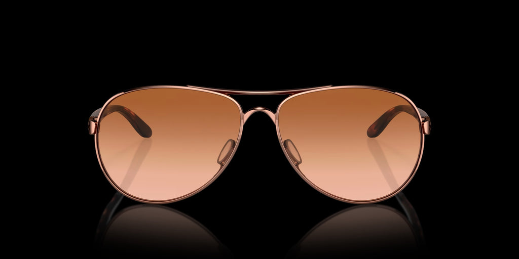 FEEDBACK ROSE GOLD w/ VR50 BROWN GRADIENT METAL WOMAN SUNGLASS 0OO4079 407901