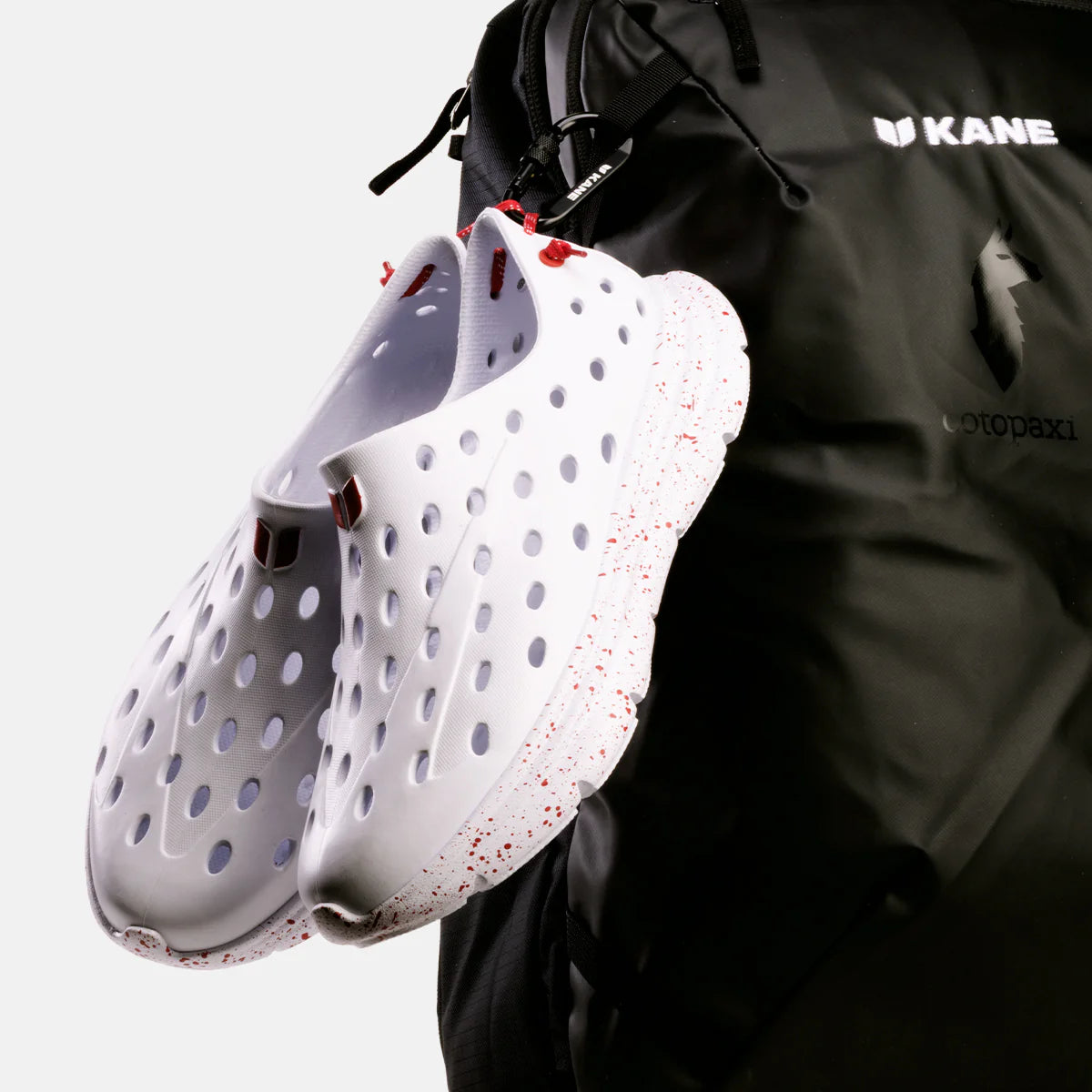 REVIVE ALL WHITE RED SPECKLE