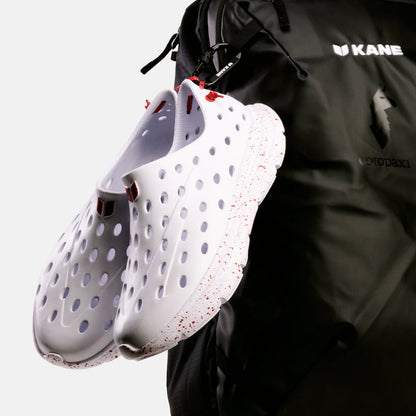 REVIVE ALL WHITE RED SPECKLE