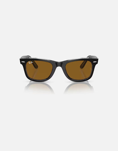 Wayfarer Black on Transparent w/ Brown Acetate