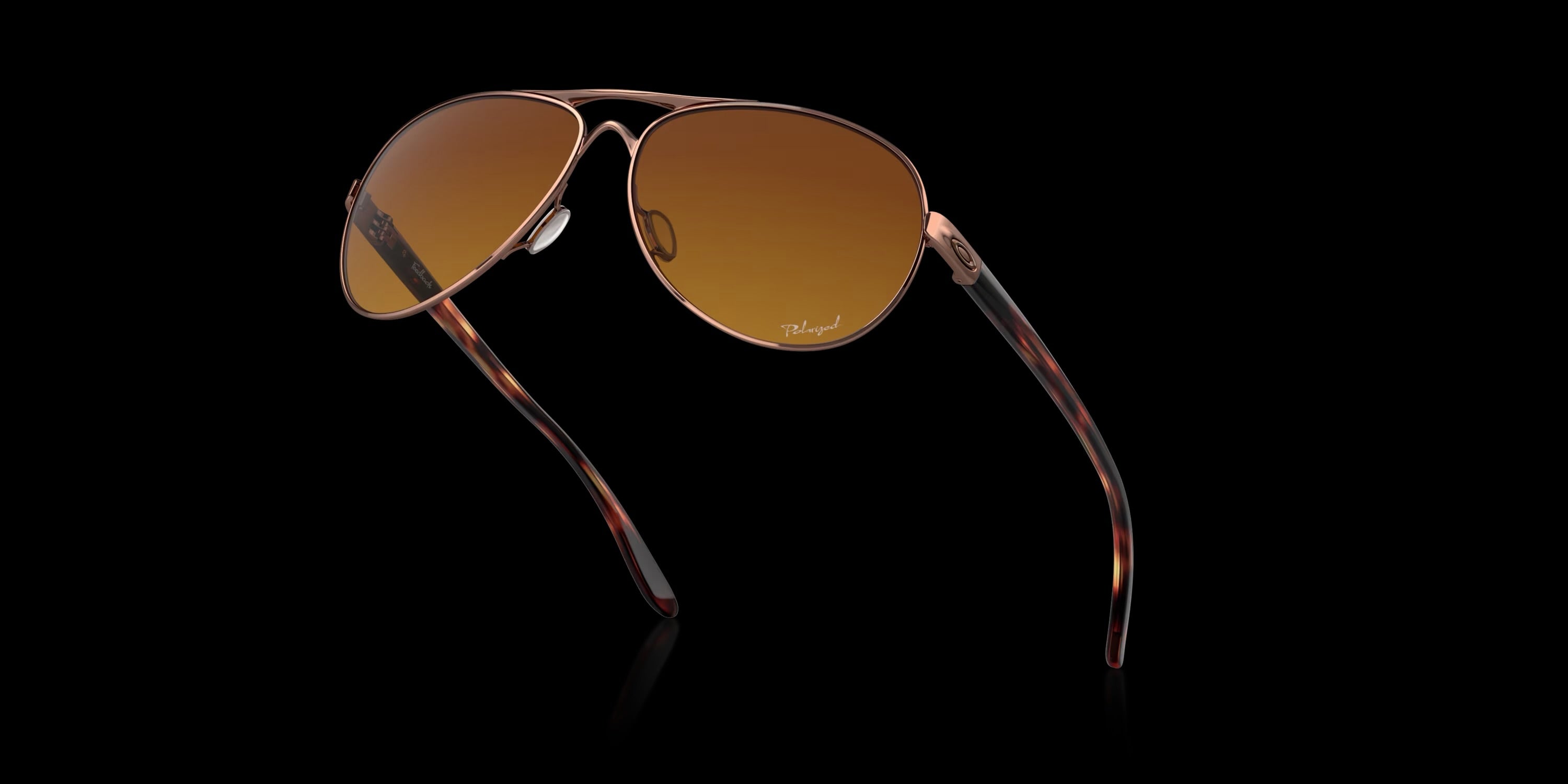 FEEDBACK ROSE GOLD w/ BROWN GRADIENT POLAR METAL WOMAN SUNGLASS 0OO4079 407914