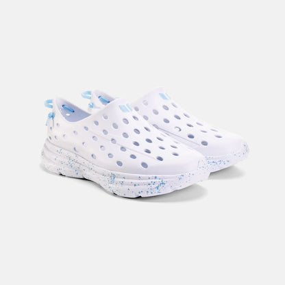 REVIVE ALL WHITE LT BLUE SPECKLE